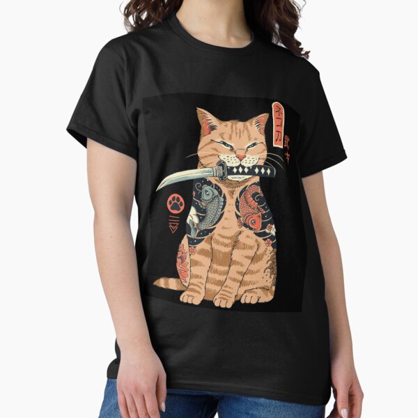 Katana cat vintage T-Shirt