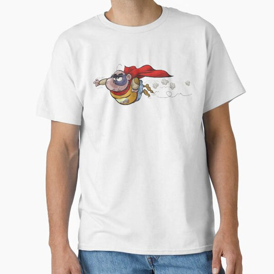 Fat cartoon Superhero cartoon character T-Shirt