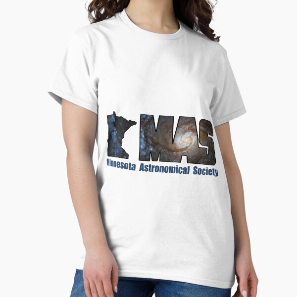 Minnesota Astronomical Society (MAS) Logo Designed with Spiral Galaxy T-Shirt