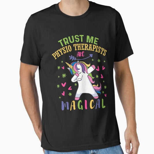 Cute Unicorn Physio Therapist Gift T-Shirt
