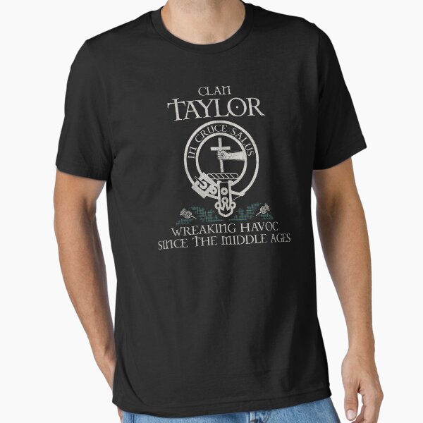 Clan Taylor crest Scottish surname tartan Thistle vintage T-Shirt