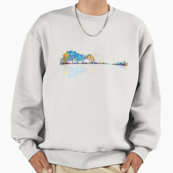 Nature Guitar - Colorful Watercolor Sweatshirt