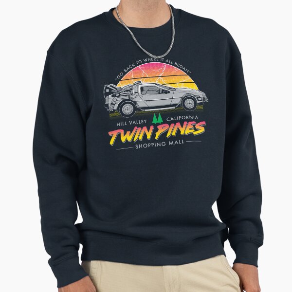 Back to the Mall - Retro 80s Sci Fi Movie Sweatshirt