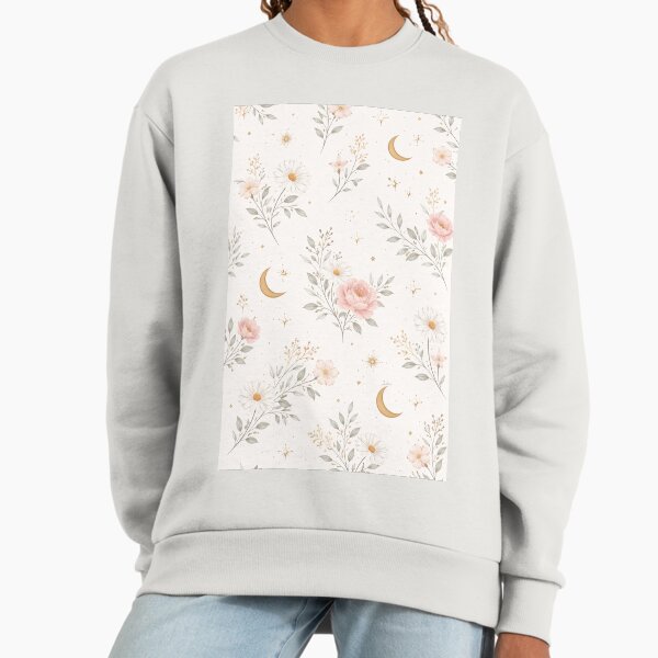 Autumn Harvest Pattern – Watercolor Pumpkins, Sunflowers and Birds Sweatshirt