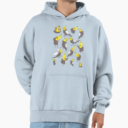 Cockatiel doodle pattern Hoodie