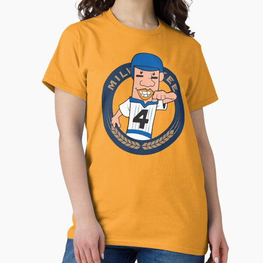 Milwaukee Hot Dog Sausage Racer - Circle T-Shirt