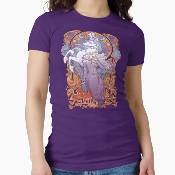 Lady Amalthea - The Last Unicorn Fitted T-Shirt