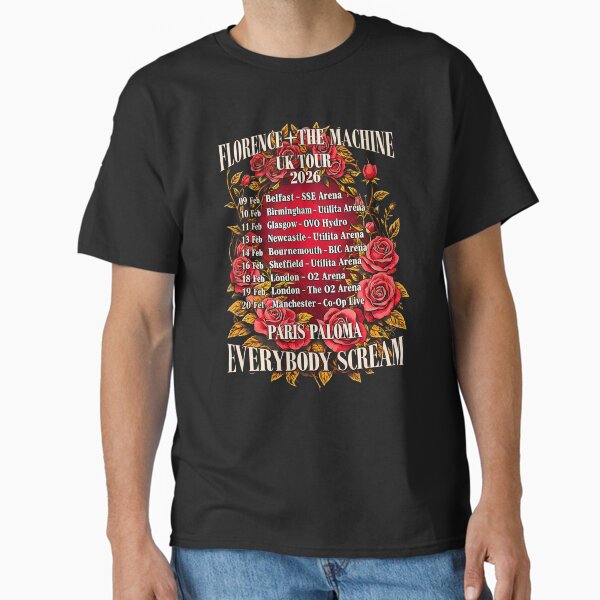 Florence The Machine 2026 Tour Everybody Scream Music T-Shirt
