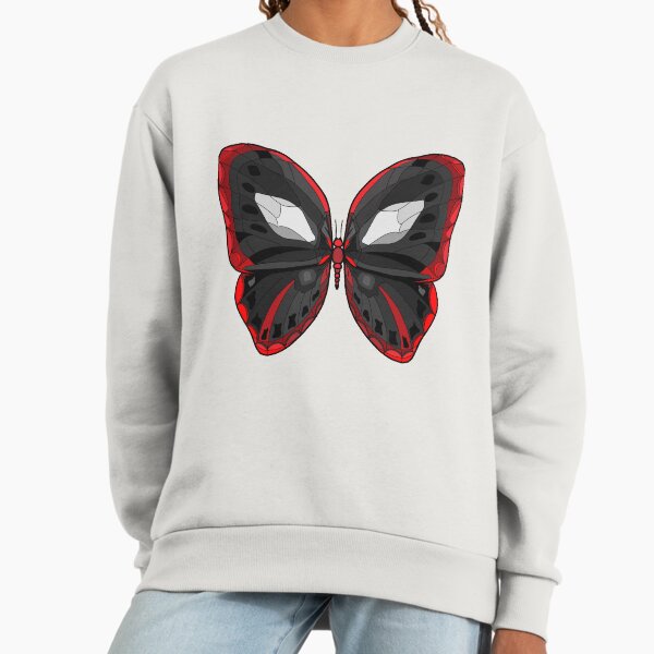 Butterfly - Crazy Killer Black and Red Wings Sweatshirt