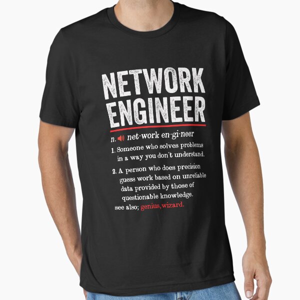 Network Engineer Funny Definition: Network Engineer Gift - Internet Engineer Computer T-Shirt