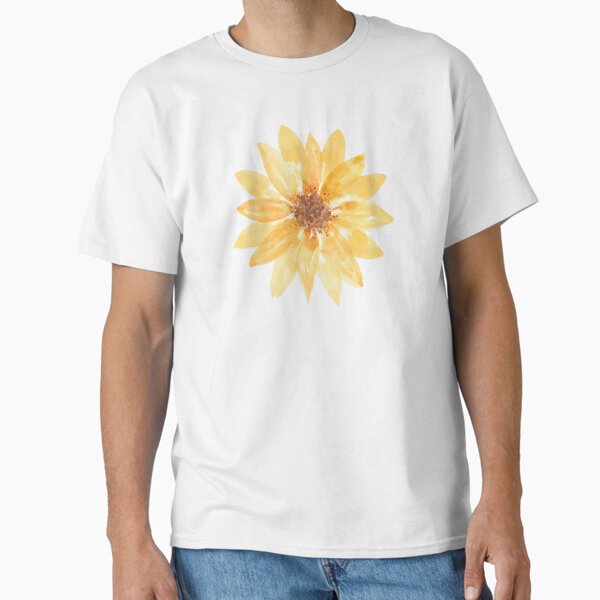 Yellow Watercolor Sunflower T-Shirt