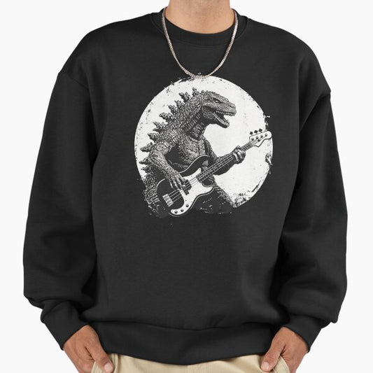 Godzilla Bass Guitar Sweatshirt