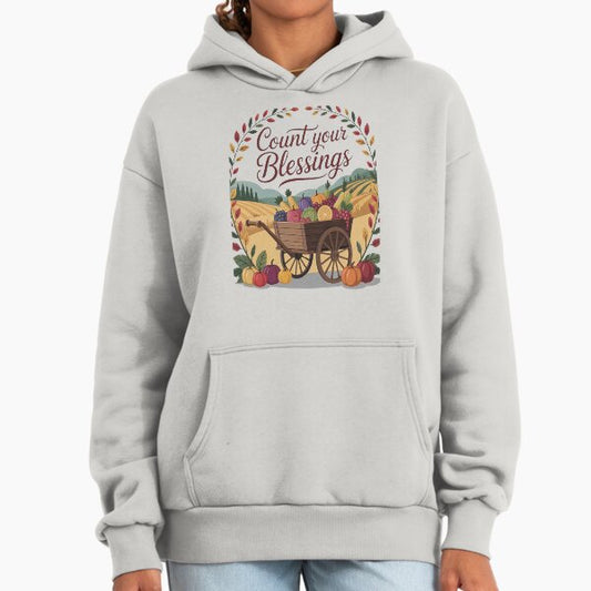 Celebrate Harvest Count Your Blessings Autumn Vibes Hoodie