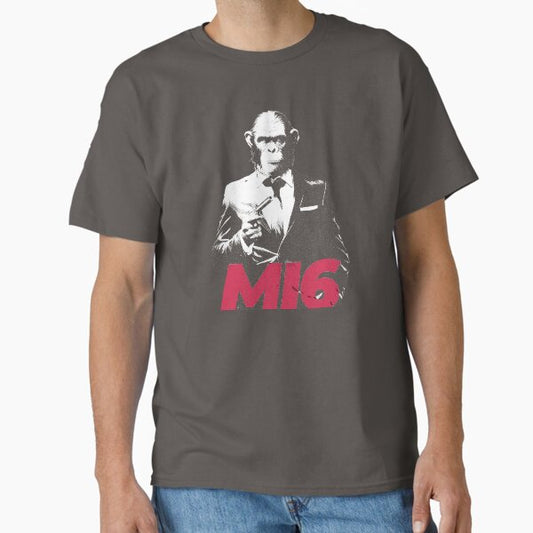 MI6 super spy - His name is Chimp, Chimp Anzee T-Shirt