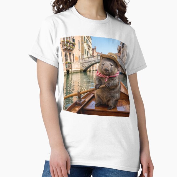 Wombat Gondolier in Venice T-Shirt