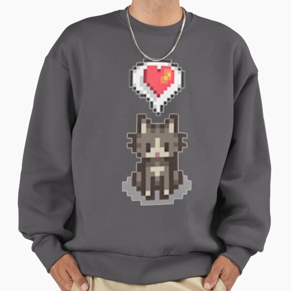 Stardew Valley Happy Grey Cat Sweatshirt