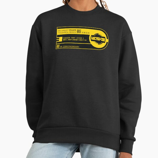 Futuristic Japanese Tech Sticker Sweatshirt