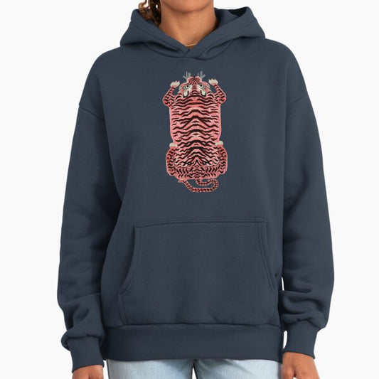 Pink Tibetan Tiger Rug Hoodie