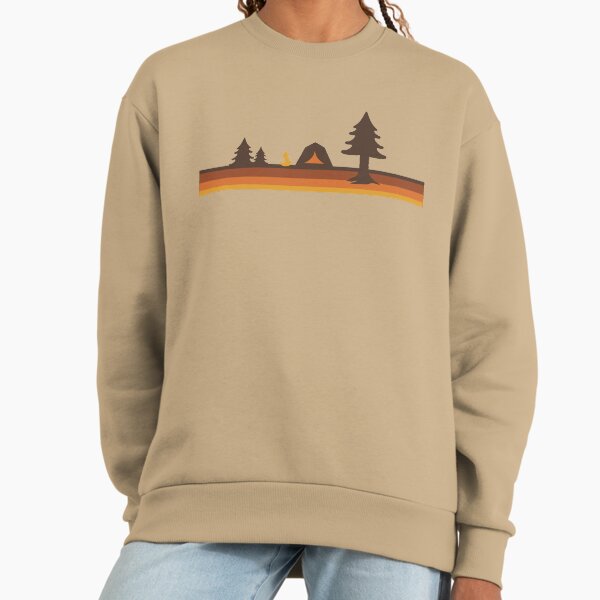Happy Camper (Retro, 70s, Camping) Sweatshirt