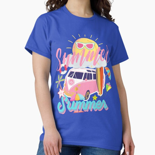 Summer, beach and sun, Fun trips and surfing,Funny summer T-Shirt