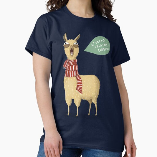 Christmas holiday Llama T-Shirt