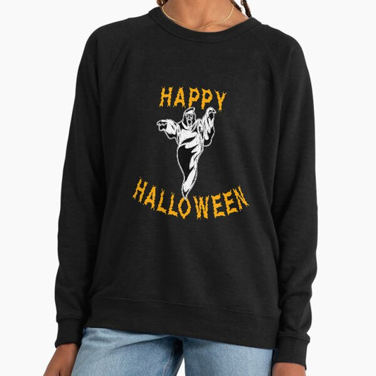 Cute Ghost Halloween Holiday T shirt Lightweight Sweatshirt