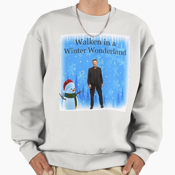 Walken in a Winter Wonderland - Funny Christmas Cards and Gifts with Christopher Sweatshirt