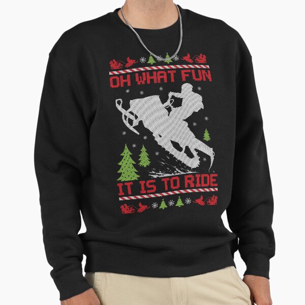 Snowmobile Christmas Fun Ride Sweatshirt