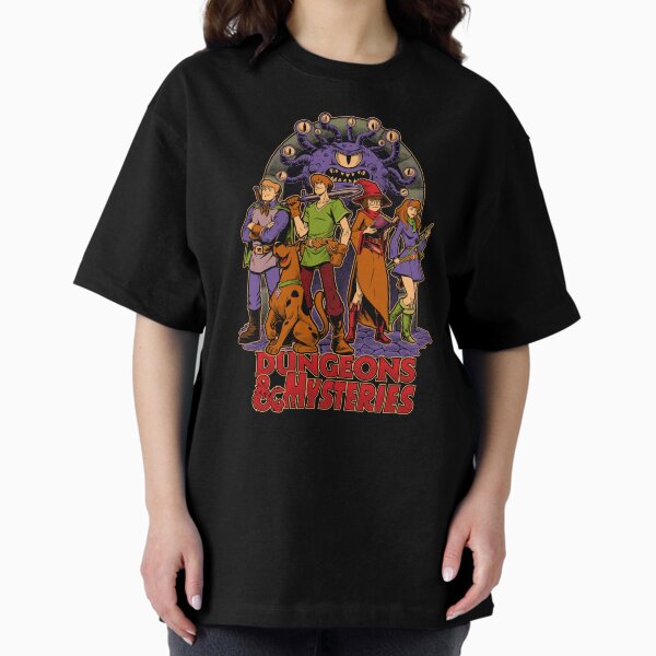 Dungeons and Mysteries - RPG Vintage Dog Cartoon T-Shirt
