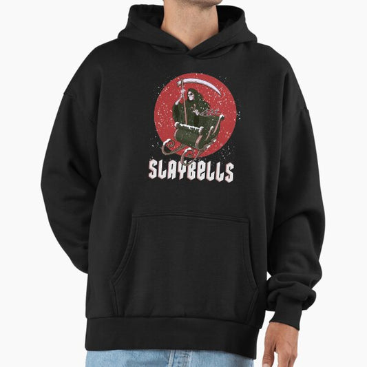 Slaybells Grim Reaper Christmas Holiday Graphic Hoodie