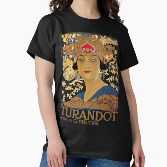 Old opera poster Puccini, Turandot T-Shirt
