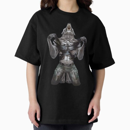 Wolf Ripping Off Shirt Meme Werewolf T-Shirt