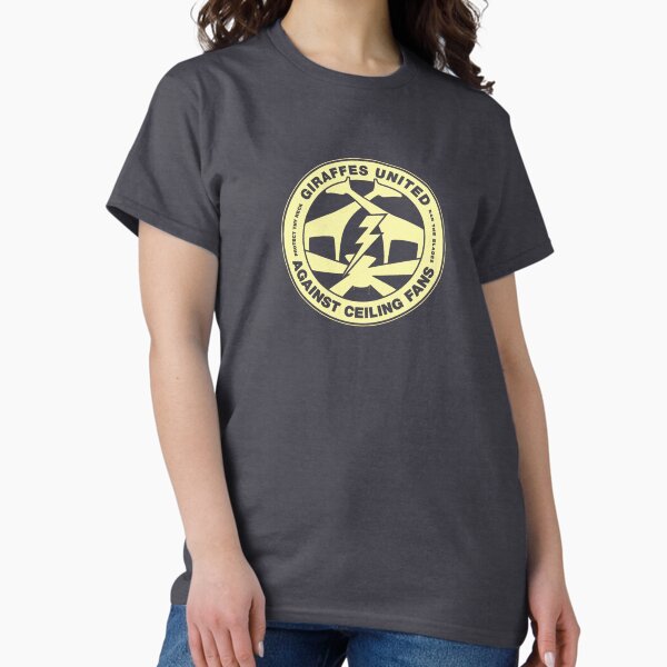 Giraffes united against ceiling fans T-Shirt