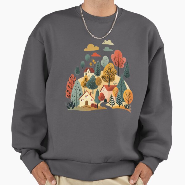 Autumn Folk Art Items Bundle - Forest Sweatshirt