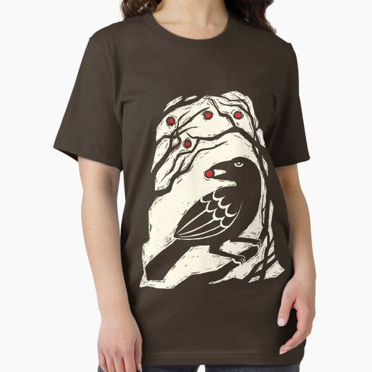 Autumn Berries Bird Print T-Shirt