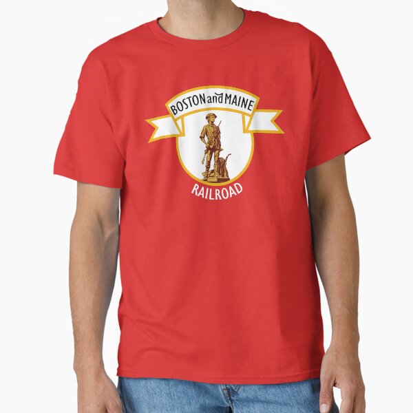 Vintage Boston and Maine Rilway - Railroad logo T-Shirt