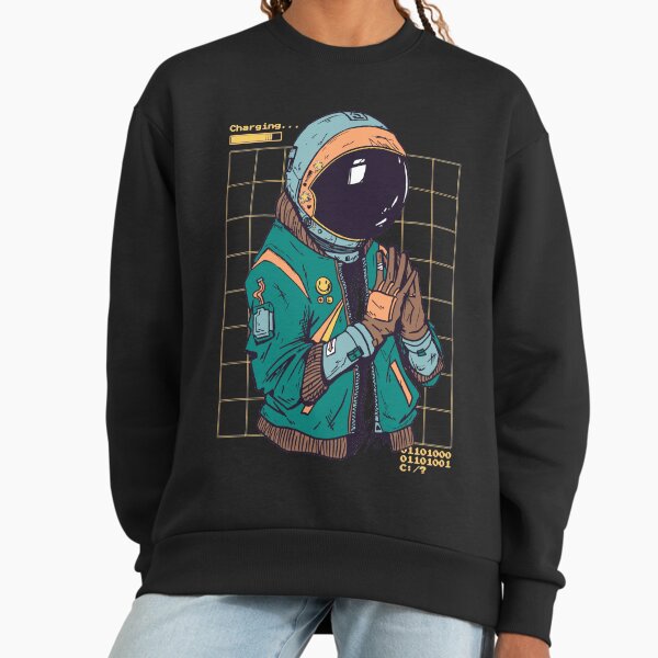 Spaceman Cool Vaporwave Urban Colorful Style Sweatshirt
