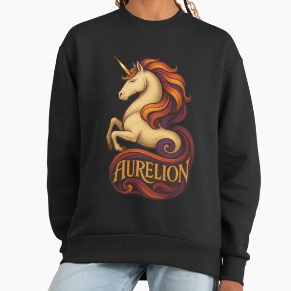Aurelion The Majestic unicorn – Legendary Unicorn, Magical Fantasy Horse, Mythical Creature, Enchanted Rainbow, Fairy Tale Magic Sweatshirt
