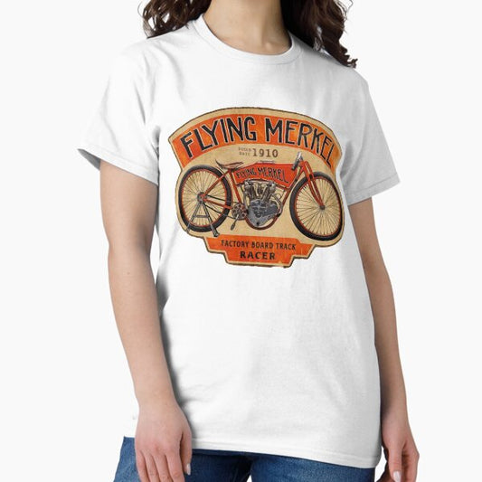 Flying Merkel Vintage Logo T-Shirt