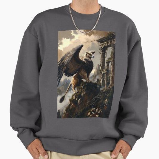 Golden Griffin Mythology Artwork Sweatshirt
