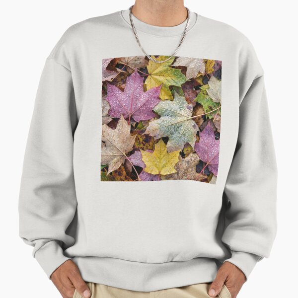 Dew-Covered Fall Maple Leaves Sweatshirt