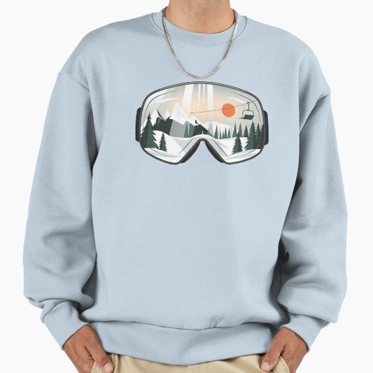 Retro Ski Snowboard Goggles Sweatshirt