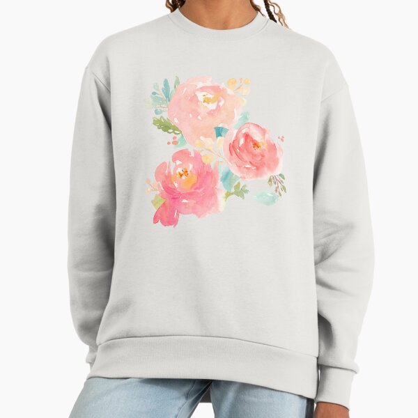 Peonies Watercolor Bouquet Sweatshirt