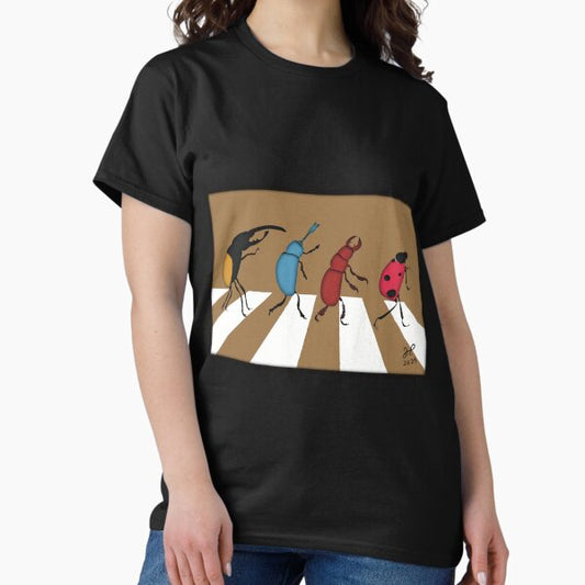 The Beetles - Minimalistic Paper Craft Digital Art T-Shirt