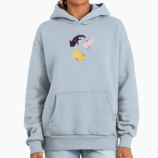 Axolotl Pattern Hoodie