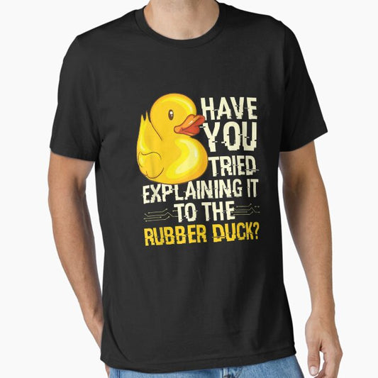 Funny Programmer - Rubber Duck Debugging, Funny Programmer Gift Design T-Shirt