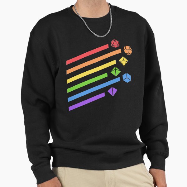 Rainbow Dice Set Tabletop RPG Gaming Sweatshirt
