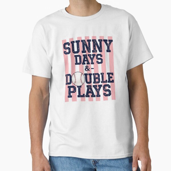 Sunny Days Double Plays Baseball Girly Game Day T-Shirt