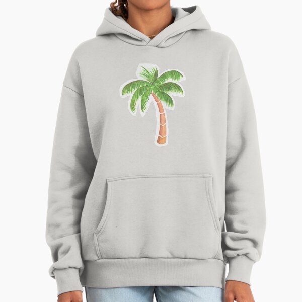 Tropical Palm Tree - Watercolor Hoodie