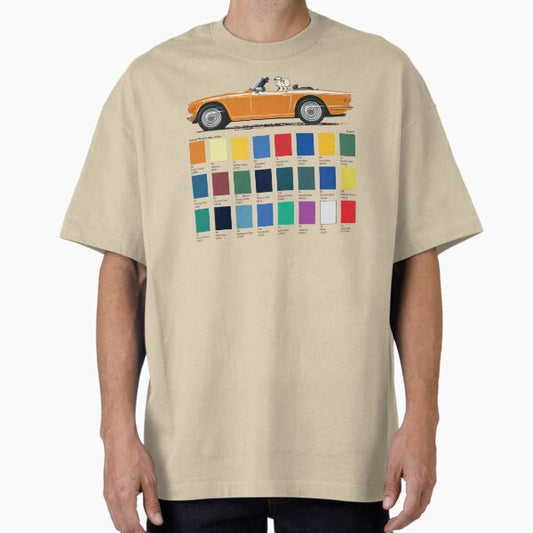 Topaz Orange coloured TR6 UK spec T-Shirt